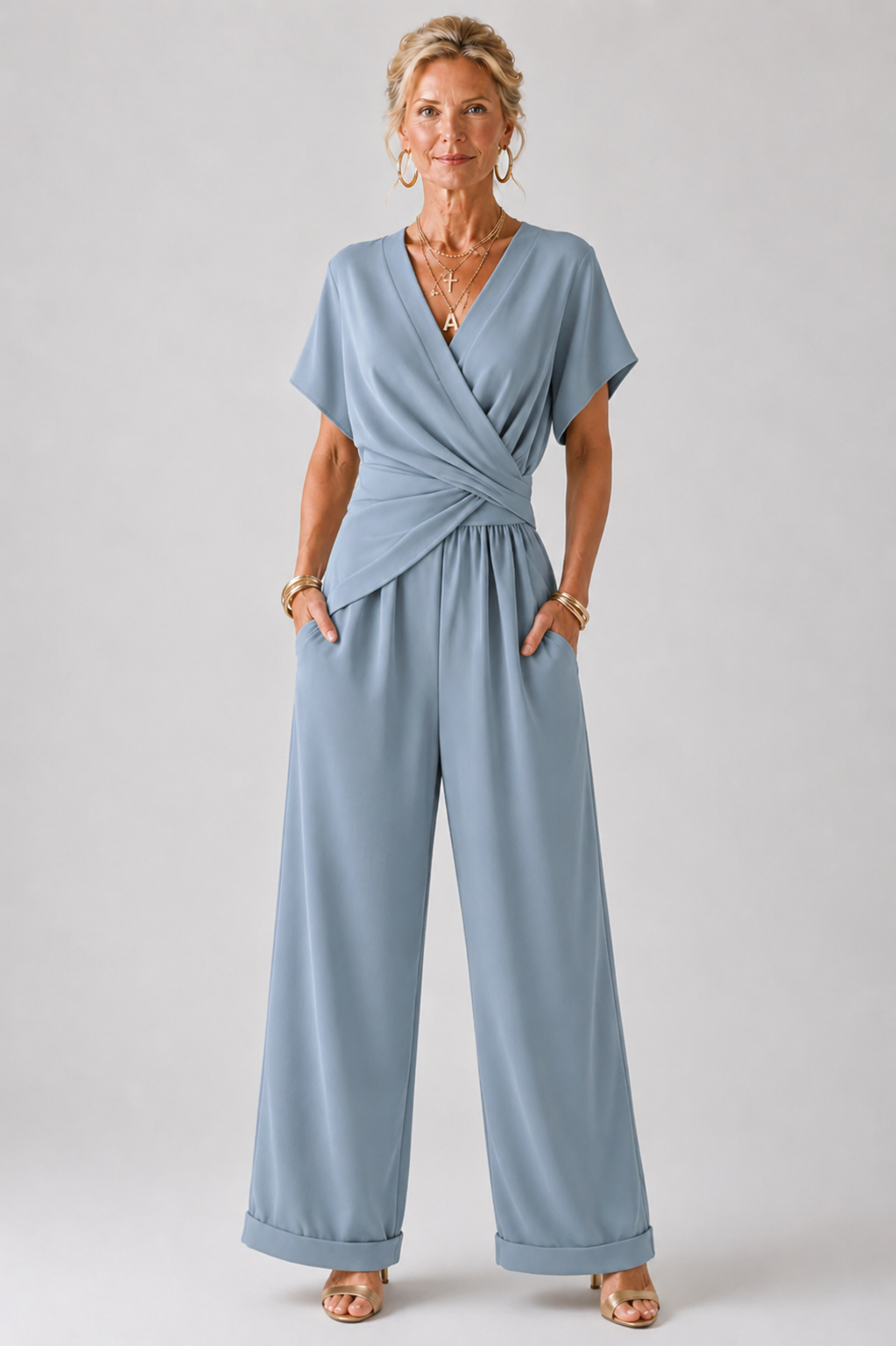 Conjunto Elegante de Duas Peças
